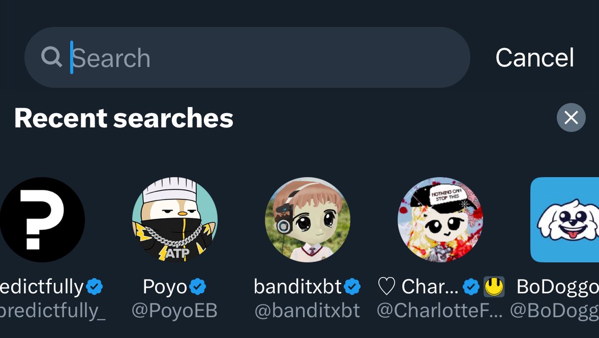 HelloBenWhite's tweet image. Share your recent X account searches.

@predictfully_
@PoyoEB
@banditxbt 
@CharlotteFang77 
@BoDoggosENT