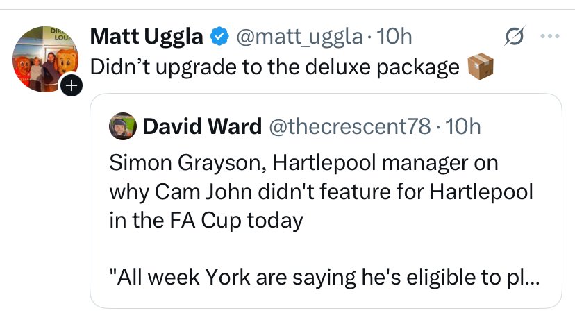 ImDumbVirgo's tweet image. A big welcome back to Twitter to Matt Uggla, we’ve waited a long while for York to win a game, the first since the Oldham debacle #oafc #ycfc #nonleague #FACup