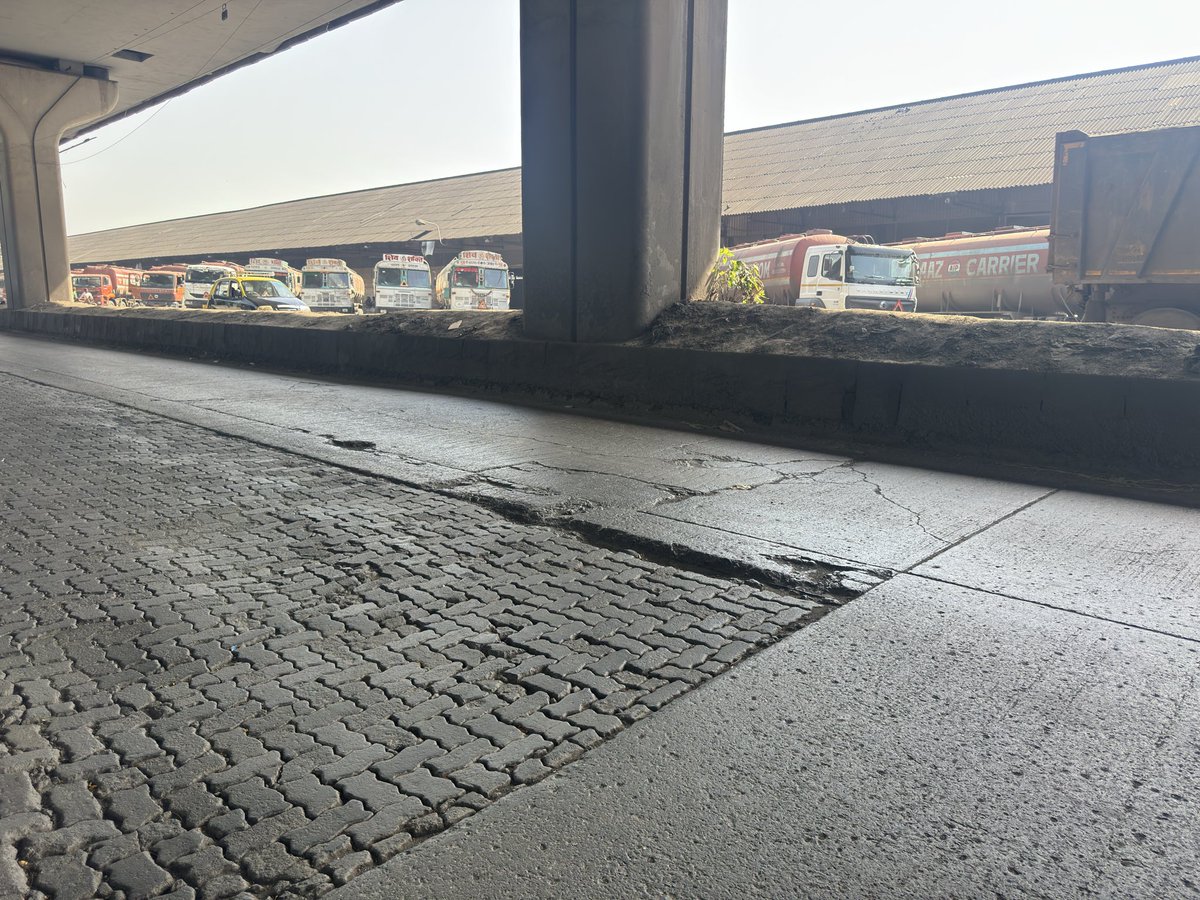 Look at the shocking state of our roads! This stretch from Kala Chowki to Wadala, known as the Mumbai Port Trust Road, is an absolute disgrace. Ironically, this very road connects to the magnificent Atal Setu, a symbol of modern infrastructure - yet the approach to it is nothing