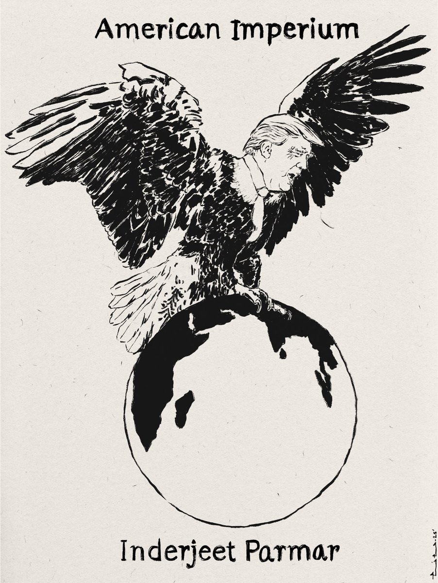 Illustration for <a href="/USEmpire/">Inderjeet Parmar</a> ‘s column ‘American Imperium’ <a href="/thewire_in/">The Wire</a>