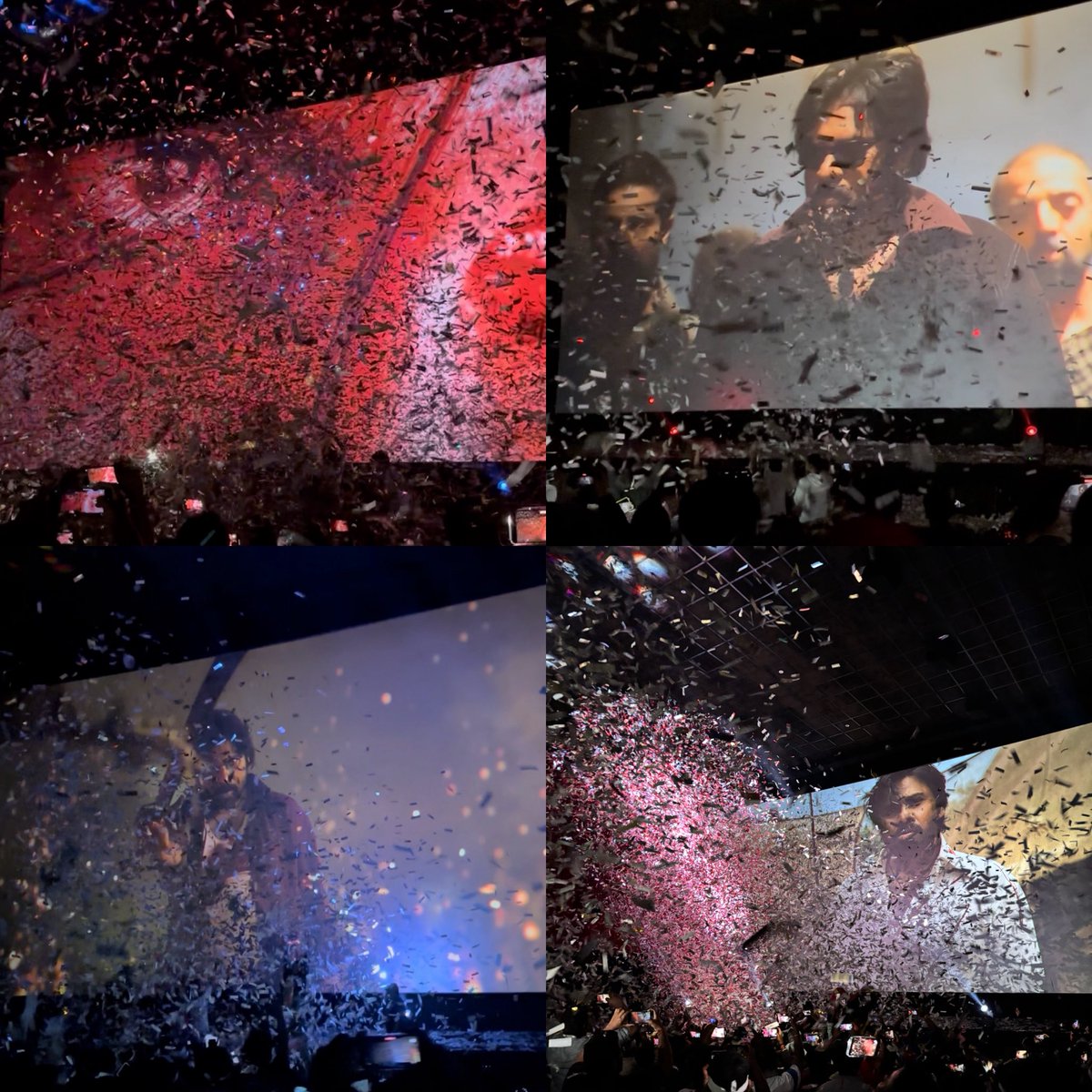 Watched #OG - One Last time yesterday 🤩 A special show on the occasion of Pawanism Day at Sai Ram Malkajgiri 😀

The celebration was crazy and many times bigger than the release day. Enjoyed all the Fan moments created by a Fan with all the Fans ❤️

Special thanks to