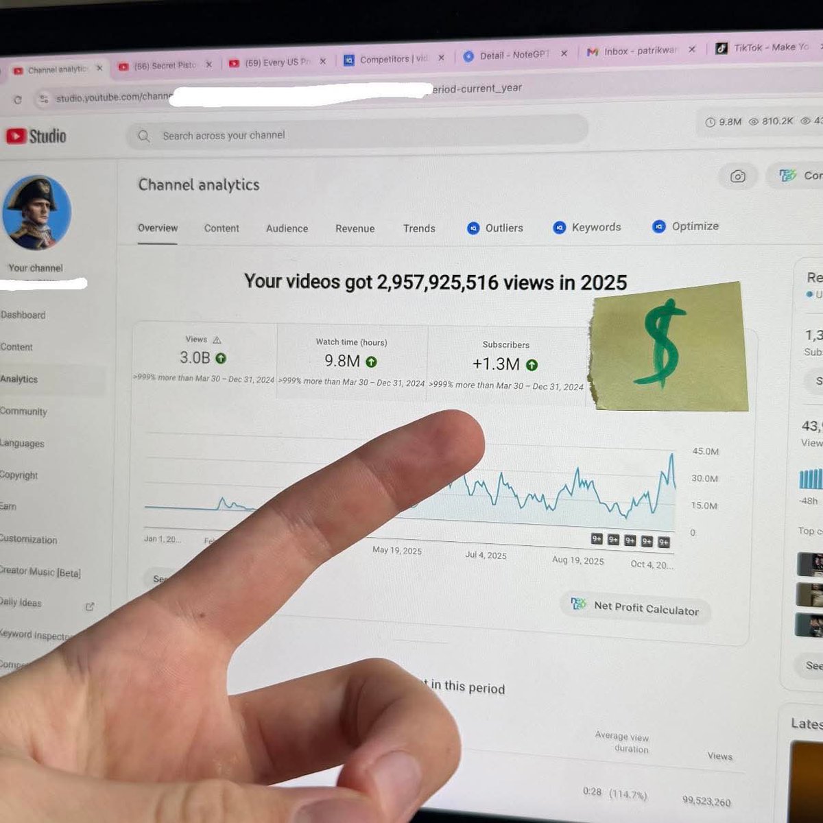 automat_expert's tweet image. I just crossed 3 billion views on YouTube

How much revenue do you think it generated?

Whoever guesses it first gets a mystery box 🎁

I’ll reveal the answer in a few hours. #youtube #aiautomation