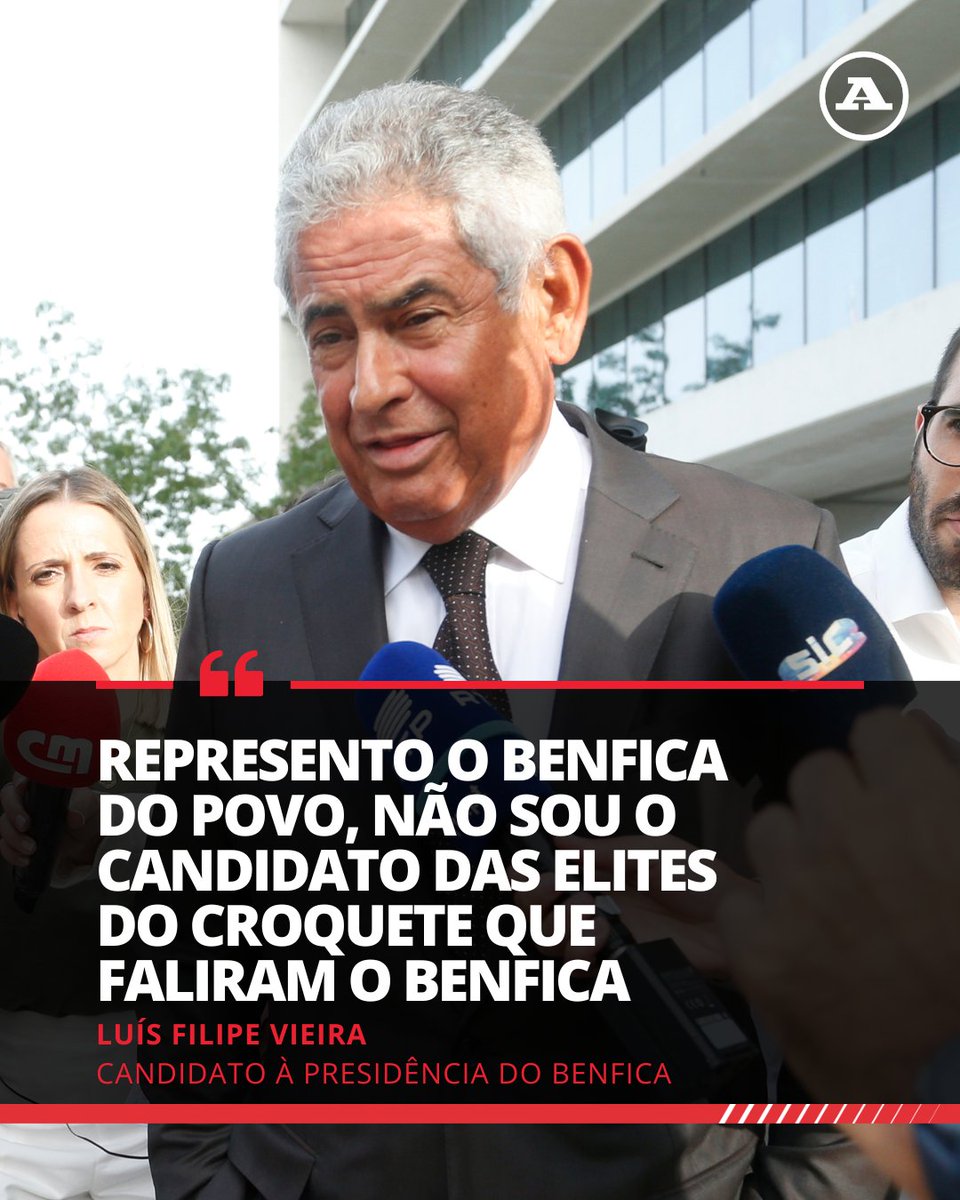 Luís Filipe Vieira anunciou na Casa de Gaia que voltou «para pôr o Benfica a vencer». 

🗣️ «Não venho aqui prometer nada, faço! Voltei para pôr o Benfica a ganhar. Temos de ser campeões outra vez e a base da equipa tem de vir do Seixal».

#benfica #luisfilipevieira