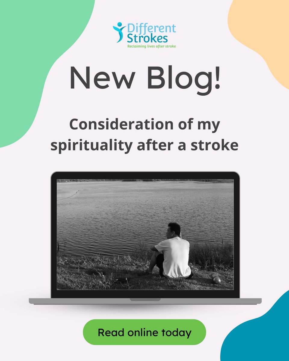 diffstrokes's tweet image. New blog: Peter shares a powerful reflection on faith, loss & finding meaning after his stroke: buff.ly/TAHS9MF 
Read Consideration of My Spirituality After a Stroke now on our website.
#StrokeSurvivor #StrokeRecovery #DifferentStrokes