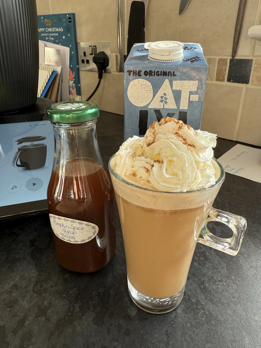 Recreating #starbucks at home with my #thermomix #pumpkinspicelatte