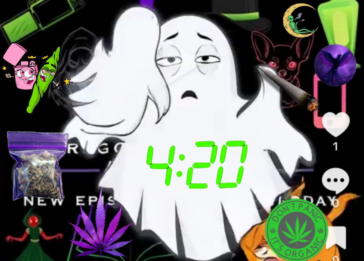 DarkPhoenix3094's tweet photo. 📸 I screenshot a Oregon Paranormal Adventures Flyer I @Grok brought to life. I designed and posted it on TikTok and paused it. ⏸️

👻🌿 Looked like a stoned ghost, so here's a stoned ghost, oh and an appearance from the Fairly PotParents. 🧚🏻‍♀️

 🌌 Thank you Grok for bringing this one to life too. 😆 
#Spooky420 #GoodtimedPause
