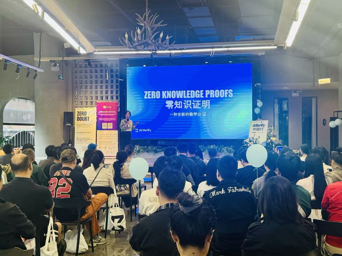 nyt1V0haAk19688's tweet image. ZK verify成都线下活动，一起成为验证赛道的体验者～～
@ZKVProtocol @TinTinLand_ZH