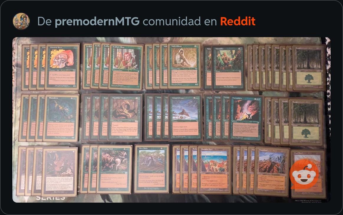 Dyplaygames's tweet photo. @LycanMTG Viva premodern. Ahí lo dejo https://t.co/XVBmTQeLYV