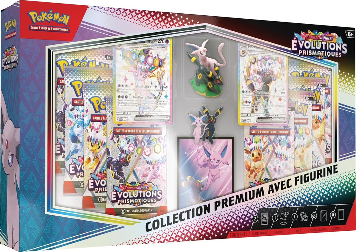 le_crocodeal's tweet image. Pour le coffret Pokémon Collection Premium Figurine Mentali et Noctali de la série Évolutions Prismatiques, il devrait encore y avoir des ventes en ligne vu que JouéClub, Carrefour et Amazon n&apos;ont rien proposé encore 😉

➡️ Liens à surveiller : lecrocodeal.com/coffret-pokemo…