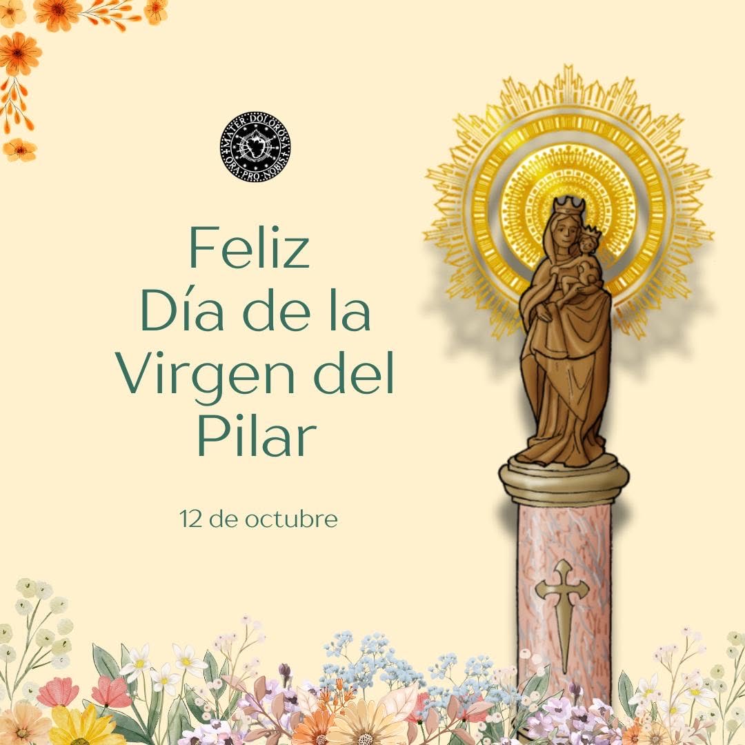 ✨ Feliz Día de la Virgen del Pilar ✨
Desde el corazón de Zaragoza, celebramos con devoción, alegría y orgullo a nuestra patrona. Que su luz nos guíe y su fuerza nos inspire.
💐 ¡Viva la Virgen del Pilar! 💐