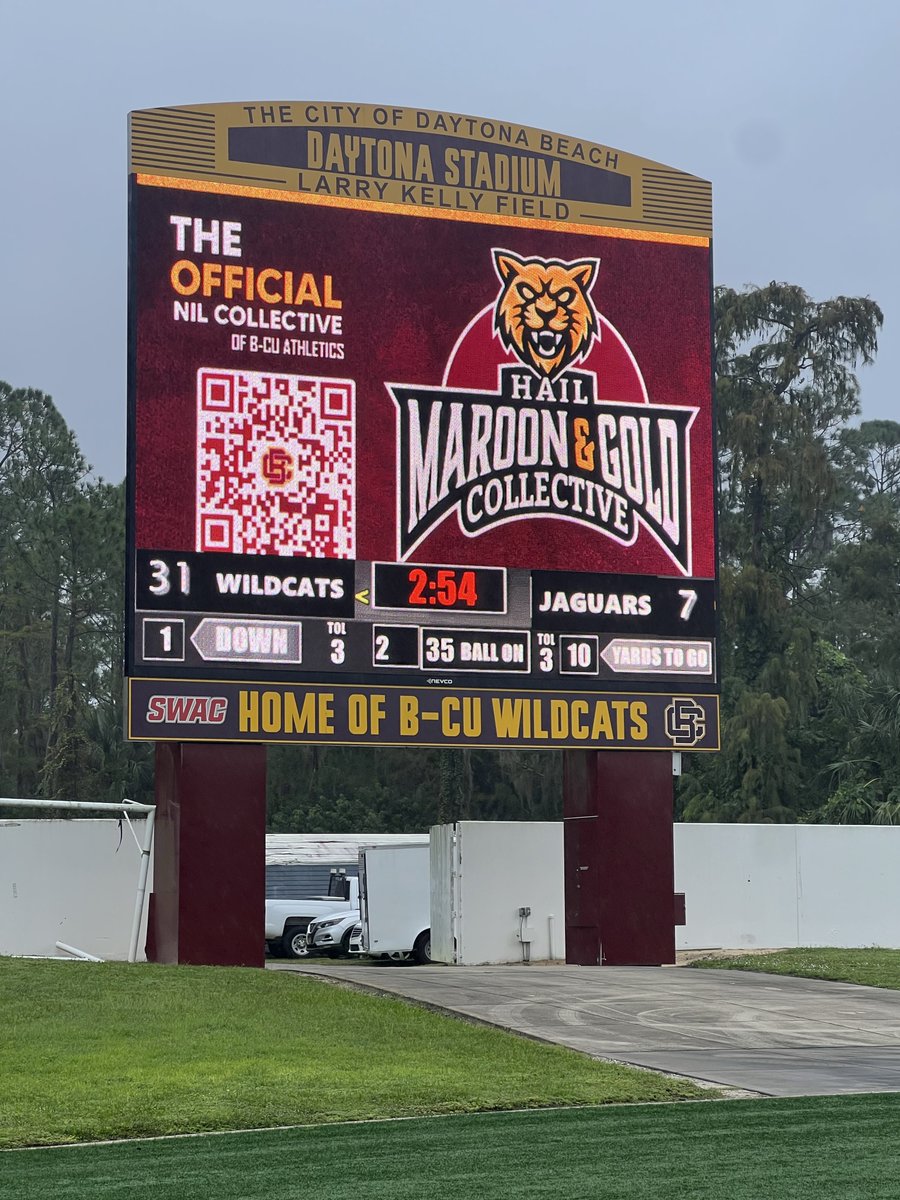 <a href="/MLF_HQ/">Major League Football</a> on the road today in Daytona looking at prospects.  <a href="/BCUAthletics/">Bethune-Cookman Athletics</a> vs <a href="/SouthernUsports/">Southern University Jaguars</a>