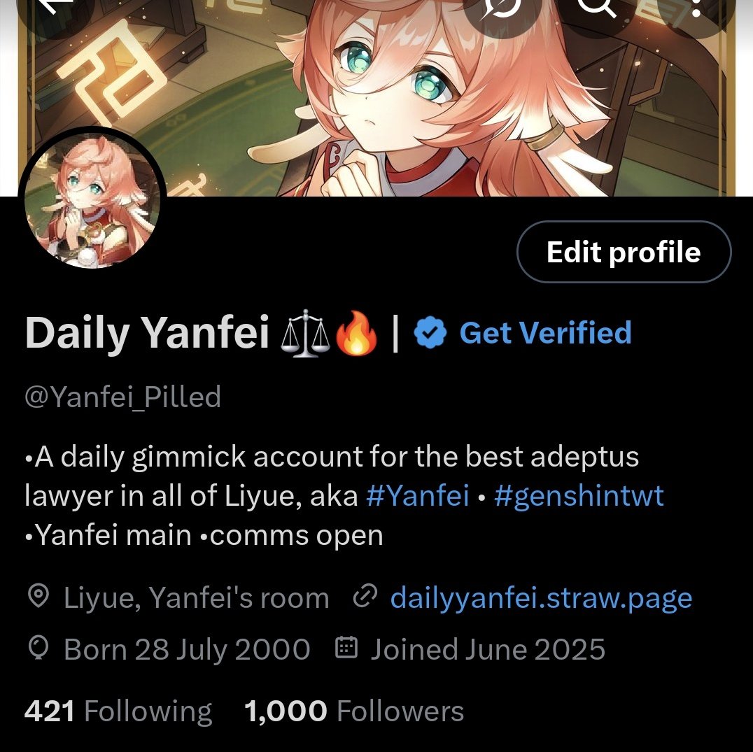 Yanfei_Pilled's tweet image. we finally hit 1k 😭😭🫶🫶🫶🔥🔥🔥🔥🔥🔥 i just wanna say thank you all for all of the support you've given me these past few months 🥹🥹🩷🩷