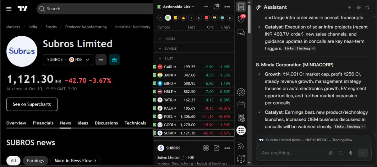RJ_lonewolf's tweet image. Analyzing companies will not be boring anymore, #CometBrowser is absolutely insane.
Thank you @thechartist26 sir for teaching me how to use this, now I feel like a kid in a Hamleys store... 😅