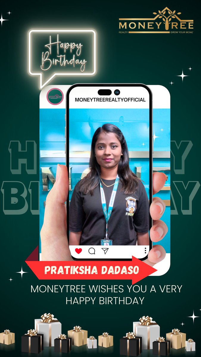 MoneytreeRSPL's tweet image. Birthdays are a reminder that growth happens every day  both personally and professionally. Happy Birthday ! Let’s keep growing together. 🌿 
#TeamMoneyTree #BirthdayVibes #GrowingTogether