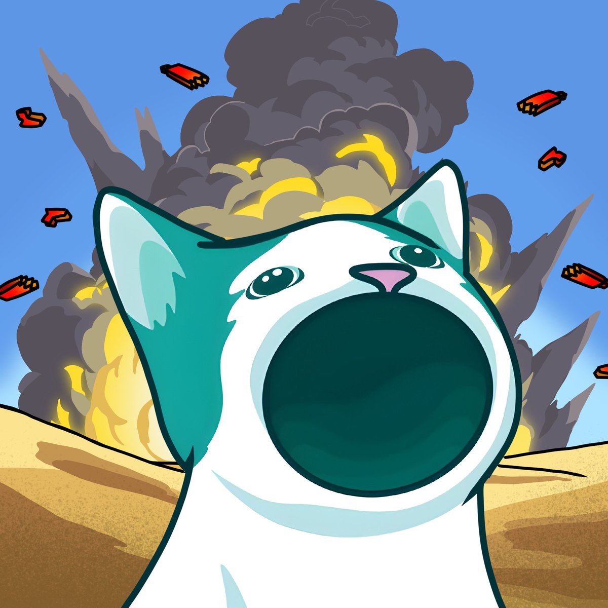 Popcat_XPL's tweet photo. 💥 Red markets everywhere… but $POPCAT still screams the loudest! Even if it explodes, this cat never stays still 😼 #POPCAT https://t.co/V0wlqHVSa6