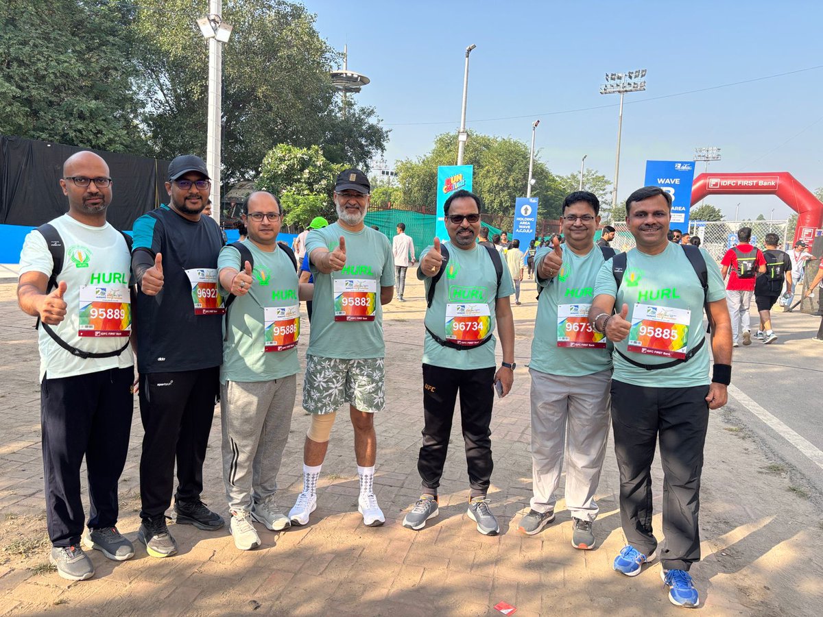 HURL_INDIA's tweet image. Together, we run not just for fitness, but for the dream of a healthier, empowered India.

#HURL #DelhiHalfMarathon #ViksitBharat2047 #HealthierIndia #RunForChange #NationFirst #TeamHURL #Wellness #LeadershipInMotion