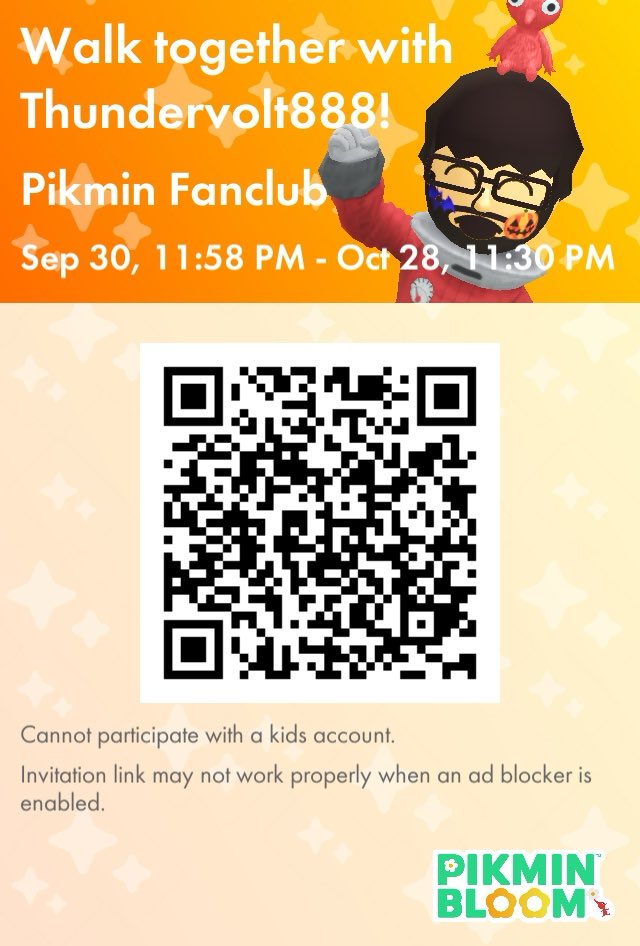 thundervolt888's tweet image. Take a walk with me in Pikmin Bloom! #Pikmin Fanclub pikminbloom.onelink.me/pWSt/ek8nq2ss