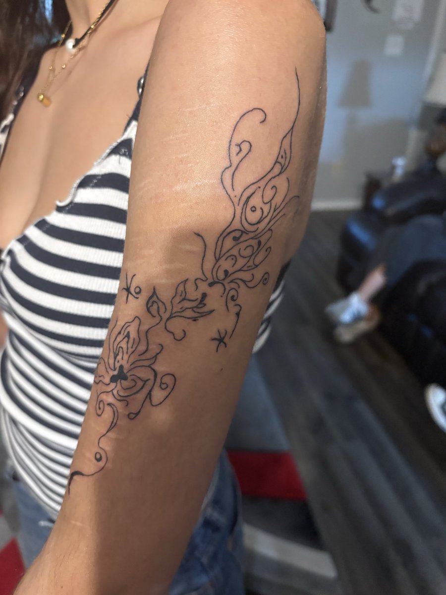 tinyanagrl's tweet image. tatted up