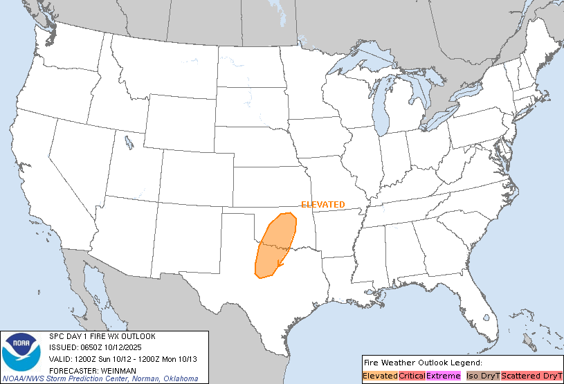 NWSSPC's tweet image. 1:51am CDT #SPC Day1 #FireWX  spc.noaa.gov/products/fire_…