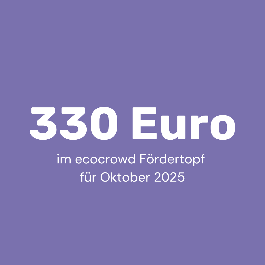 ecocrowd's tweet photo. 💫 330 Euro Spenden sind in diesem Monat für unseren Fördertopf zusammengekommen! 💚 Eines von drei nachhaltigen Projekten kann sich über den Fördertopf freuen. Unterstütze den monatlichen Fördertopf mit deiner Spende! 👉️ https://t.co/SD9KnUpRFL https://t.co/l3jybKWxpQ