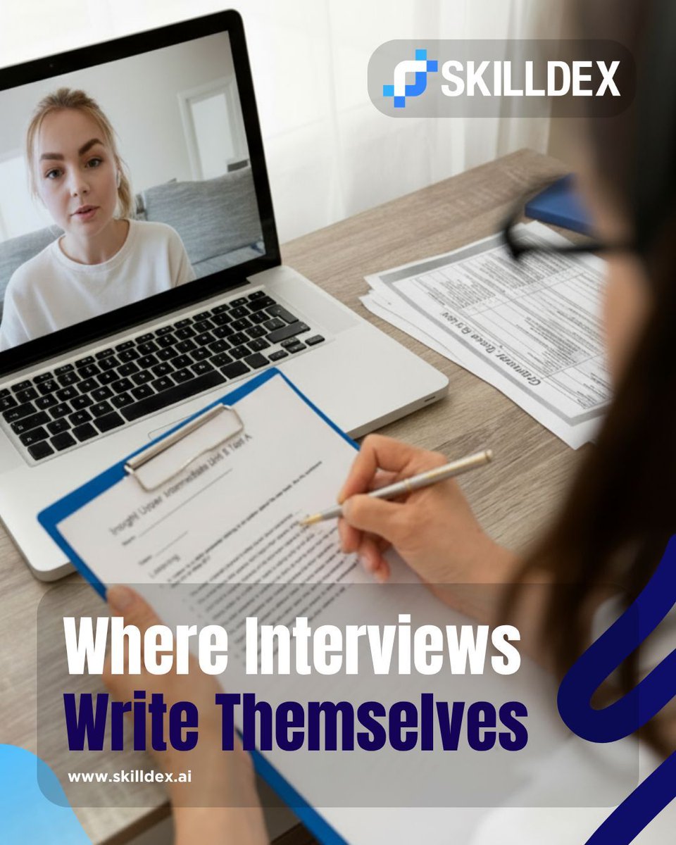 Skilldexai's tweet image. Where Interviews Write Themselves

Let AI do the prep.
SkillDex designs interview prompts tailored to the job + the applicant’s profile — so your HR team asks what actually matters.

See the difference→ skilldex.ai

#HRInnovation #InterviewTech #WiseHiring #wesolveIT