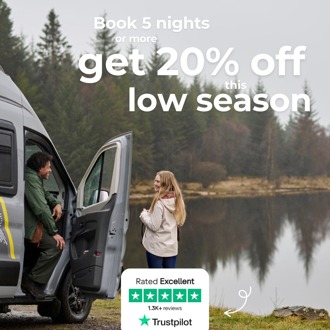 SwiftGoHire's tweet image. Who said holidays are just for summer? 

Enjoy quieter routes, stunning scenery &amp;amp; magical markets 🌄

Book 5+ nights in the low season and get 20% off. 

WiFi, dog-friendly motorhomes and modern comforts included 🐕

 #WinterGetaway #DogFriendlyTravel #OffSeasonTravel…