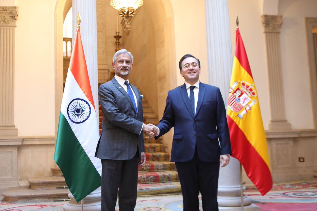 Dr. S. Jaishankar (@drsjaishankar) on Twitter photo Best wishes to FM <a href="/jmalbares/">Jos├й Manuel Albares</a>, the Government and the people of Spain on their National Day.
Value the deepening of our multifaceted cooperation.
ЁЯЗоЁЯЗ│ ЁЯЗкЁЯЗ╕ Best wishes to FM <a href="/jmalbares/">Jos├й Manuel Albares</a>, the Government and the people of Spain on their National Day.
Value the deepening of our multifaceted cooperation.
ЁЯЗоЁЯЗ│ ЁЯЗкЁЯЗ╕