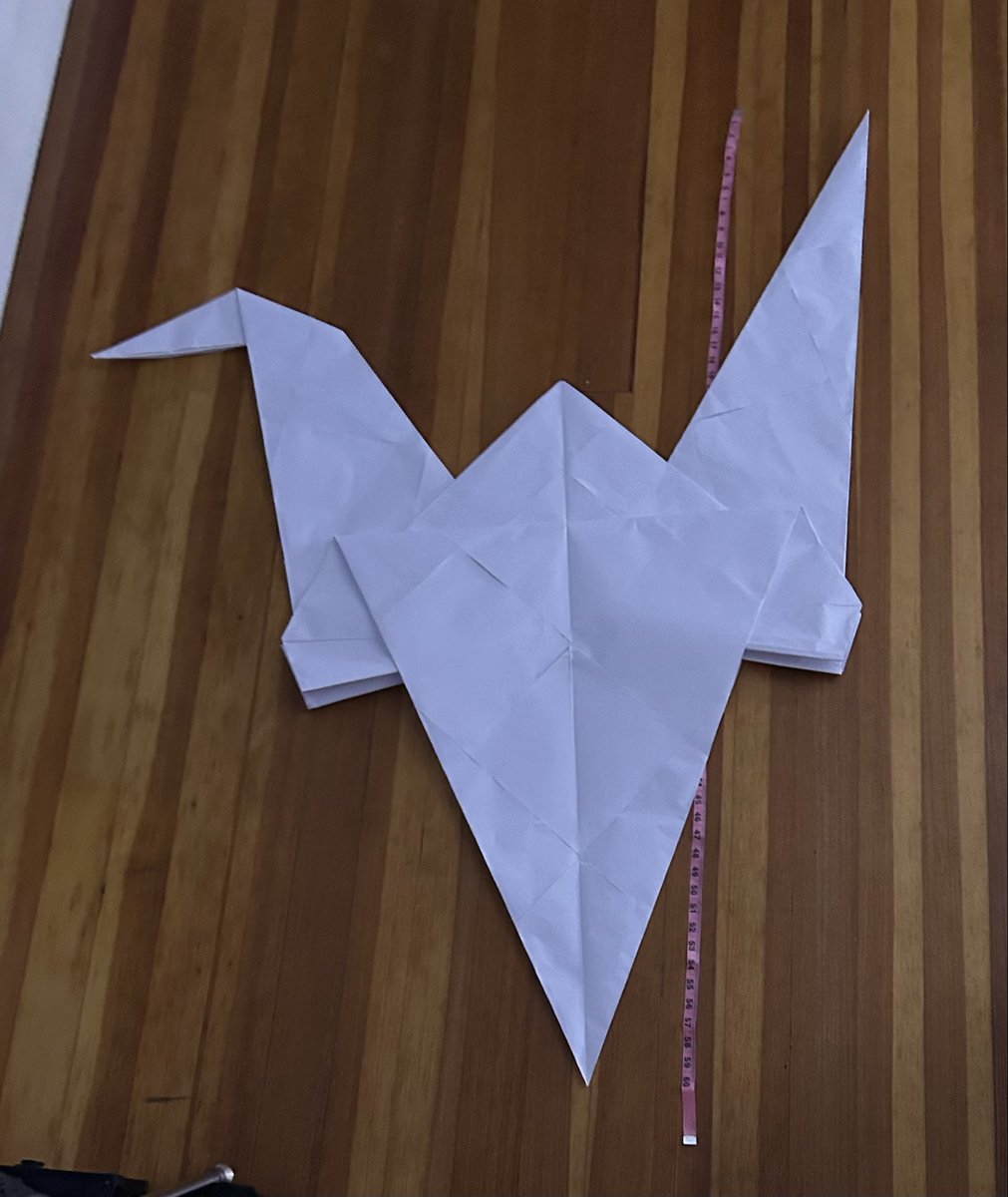 This is her mother carrie she’s five feet tall and made from 81 pieces of paper