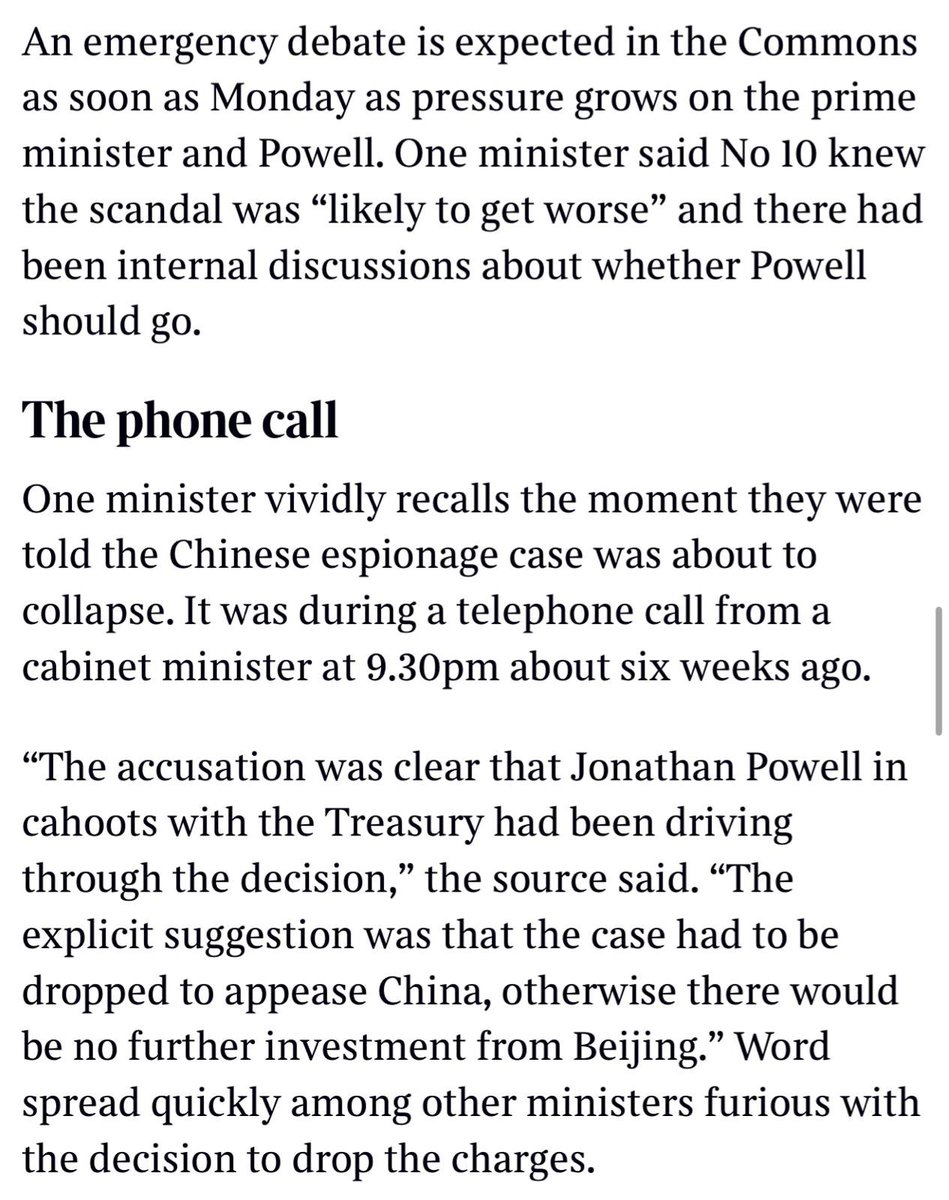 Ministers told Parliament this was a "completely indepedent" decision by CPS and they were as surprised as everyone else.
Now Ministers are saying it was "Jonathan Powell in cahoots with the Treasury"