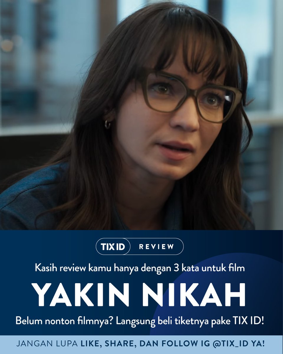 tix_id's tweet image. Siapa nih yang relate sama kisahnya Niken? Yuk, share dulu review kamu di kolom komentar untuk film Yakin Nikah! 💍

#TIXID #Bioskop #JadwalBioskop #YakinNikah