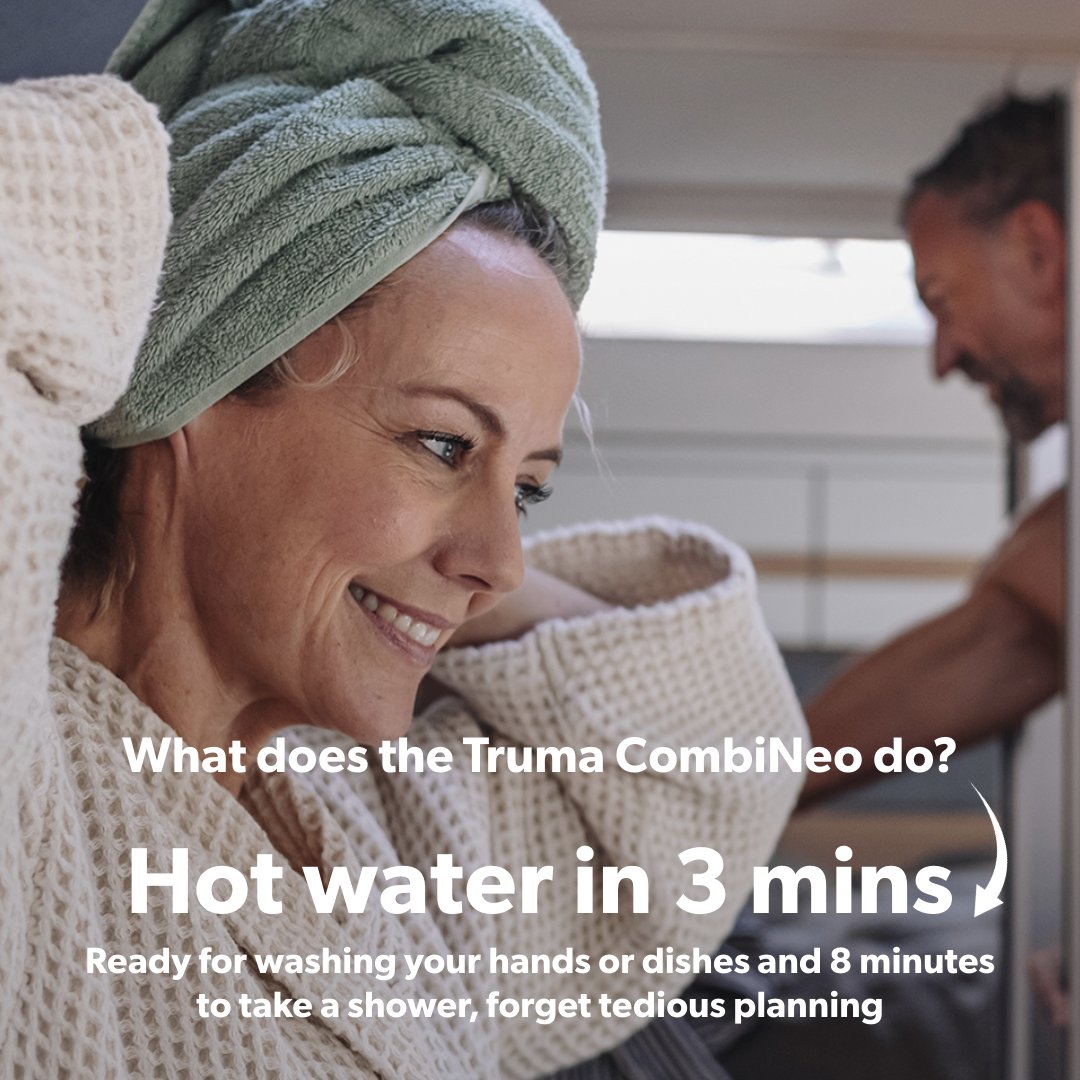 swiftgroup's tweet image. Earlier this week, we shared a peek at the all-new Swift Trekker Motorhome – now let’s talk about its game-changing heating &amp;amp; hot water system, Truma CombiNeo🔥💧

🔹 Endless hot water in just 8 minutes! 🛁
🔹 Quick Heat-Up – Water ready in only 3 minutes ⏱️
🔹 Hybrid Power –…
