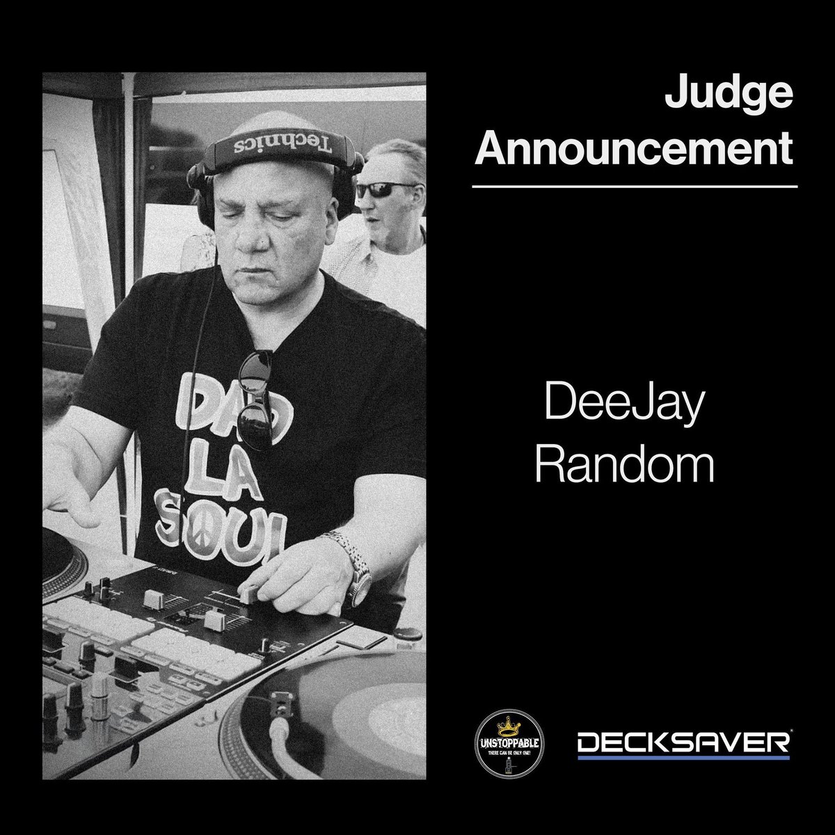 DadLaSoul's tweet image. Not saying @Decksaver chose @DeeJayRandom as a judge purely on his t-shirt choice...but... 😆