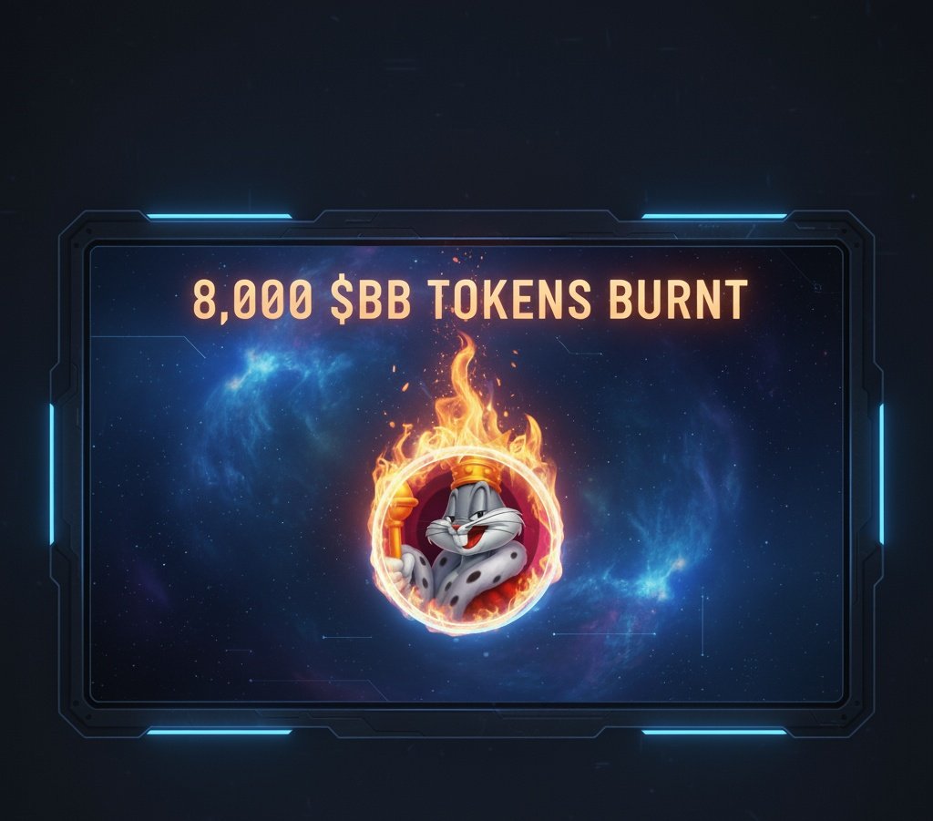 "Witness the inferno! 💥
8,000 $BB tokens have been spectacularly burnt,
scarcity is power! This massive burn event not only reduces the total supply, but also strengthens the value and future potential of $BB. Every token eliminated fuels the rocket, paving the way for