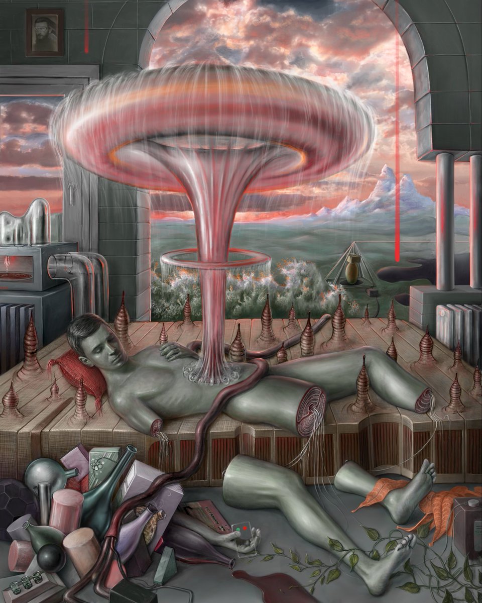 Angst. Digital painting. Available on Superrare as 1/1.