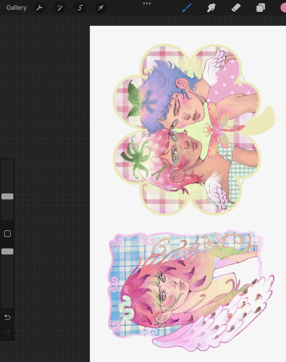 trying out smth.. girls as fruit!! wip for #cf21 ༄*ੈ