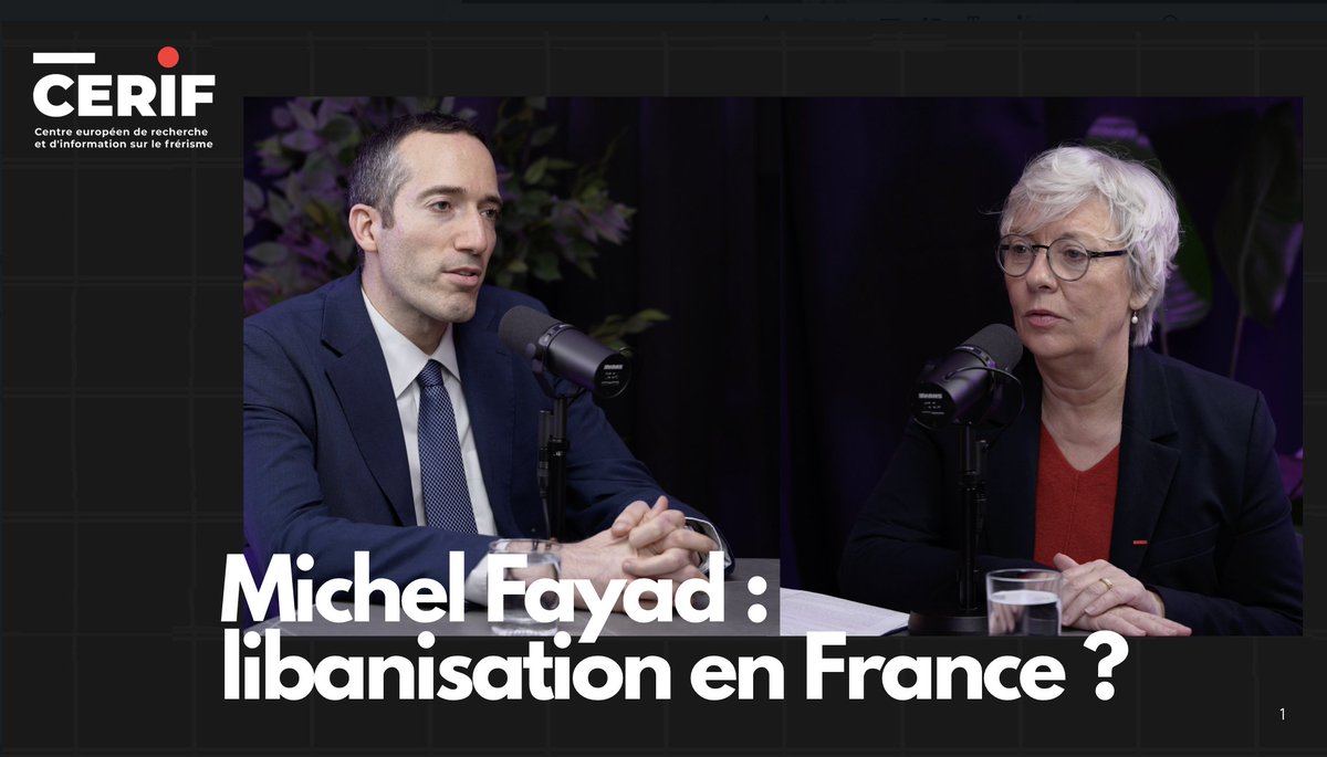 FBBlackler's tweet image. 📢 Une nouvelle vidéo est en ligne sur @CERIFrerisme 

🇫🇷 La France est-elle menacée de « libanisation » ?
🎙️ J’en parle avec @MichelFayad 

👉 À voir ici : youtu.be/OIVQIM2kTNw

#France #Liban #Islamisme #CERIF
