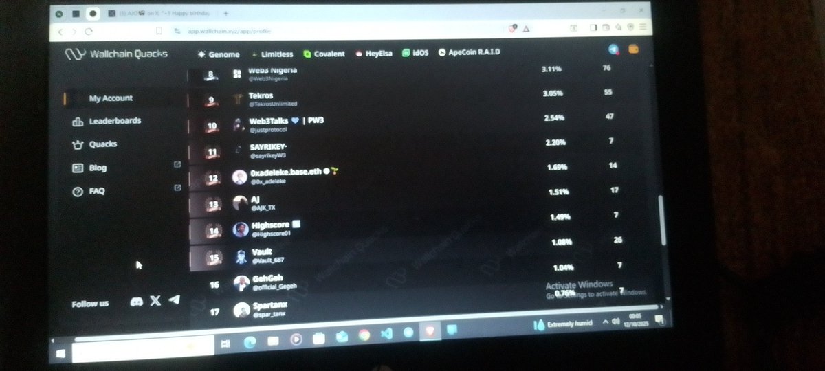 MichaelXweb3's tweet image. GM GM quaker watin @official_Gegeh de find for leaderboard biko 😭😂