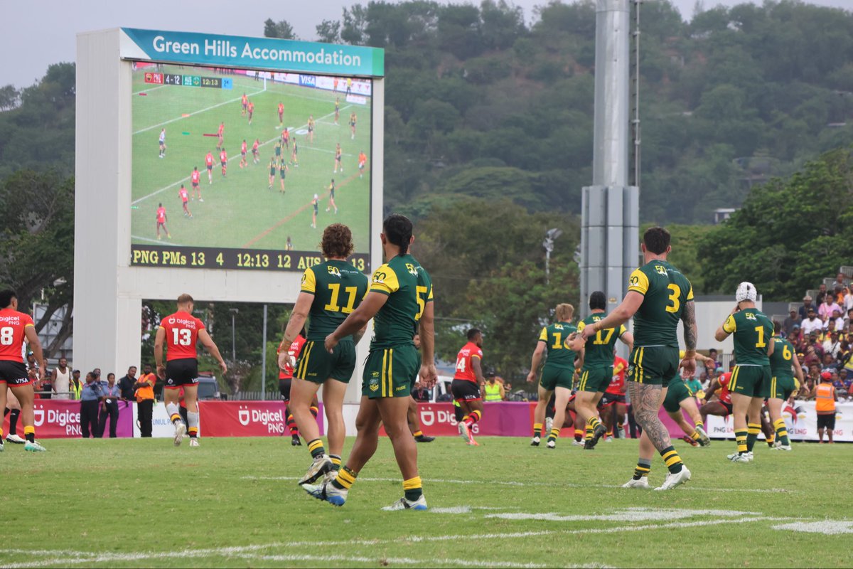 The PM’s XIII match is more than just footy, it’s a celebration of the mateship between Australia and Papua New Guinea 🇦🇺🇵🇬

Well done <a href="/AusJillaroos/">Jillaroos</a> and <a href="/Kangaroos/">Kia Kangaroos</a>. 💚💛