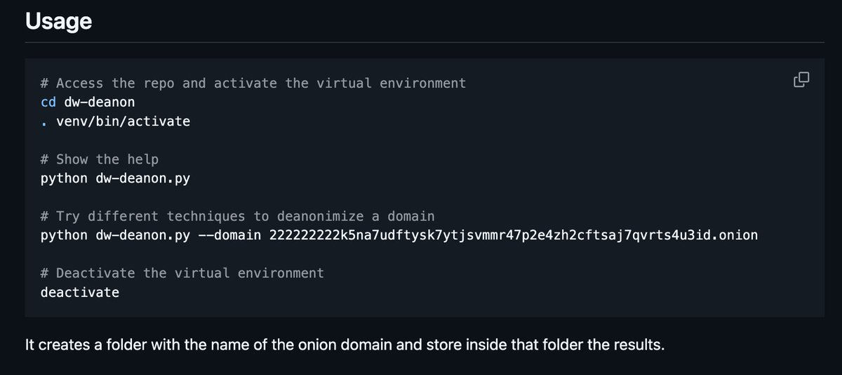 IntCyberDigest's tweet image. 🛠️ Dark Web Deanonimization  

OSINT tool for correlating dark-web identities. Essential for threat intel investigations.  

Try: github.com/bash-bunny/dw_…