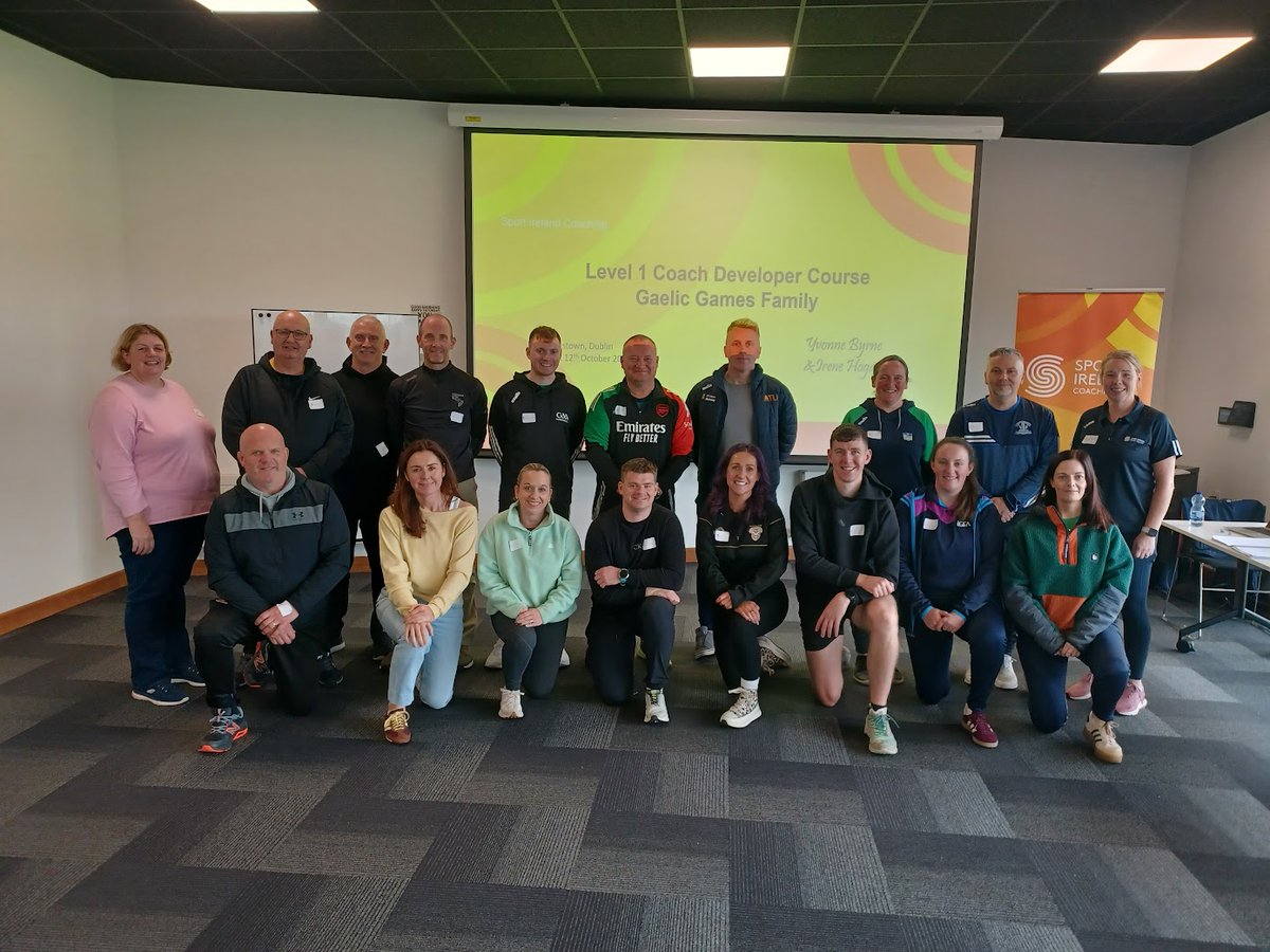 Great to start the L1 Coach Developer Course this weekend with <a href="/sportireland/">Sport Ireland</a> and the LGFA. Great also to see snippets of the Shinty trials and the LGFA interfirms tournaments during break times.