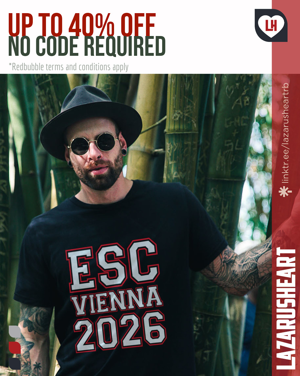 fliponline's tweet image. 🛍️ Up to 40% off? Now that’s a Redbubble without a cause! 🎨 Snag art, sass &amp;amp; style while it’s hot – no code, just vibes.

Shop #Lazarusheart at @Redbubble
⭕ bit.ly/lazheart2026 

#SaleAlert #Redbubble #UpTo40Off #TreatYourShelf #Eurovision