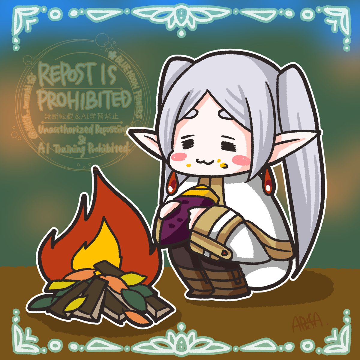 ARISA_omusubi's tweet image. 食欲の秋のフリーレン様。
#frieren