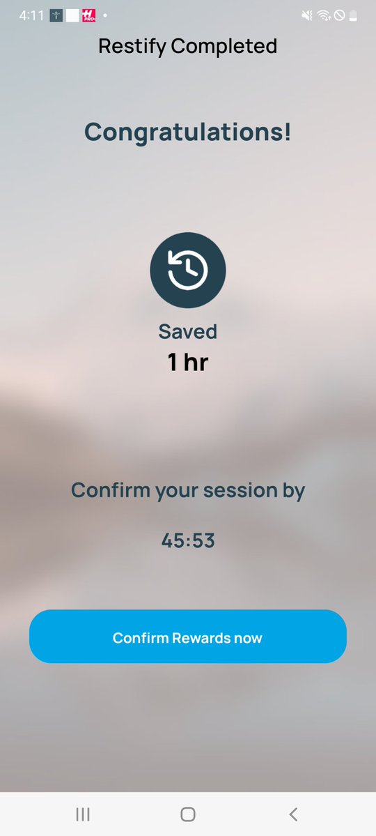 fumie0629's tweet image. Just reclaimed 1 hour with @Restify_App No doomscrolling. No distractions. Just focus.

休息したい？集中したい？それならRestifyで報酬も受け取ろう！

#FocusWithRestify
#continue_salon#クリ活するよ～