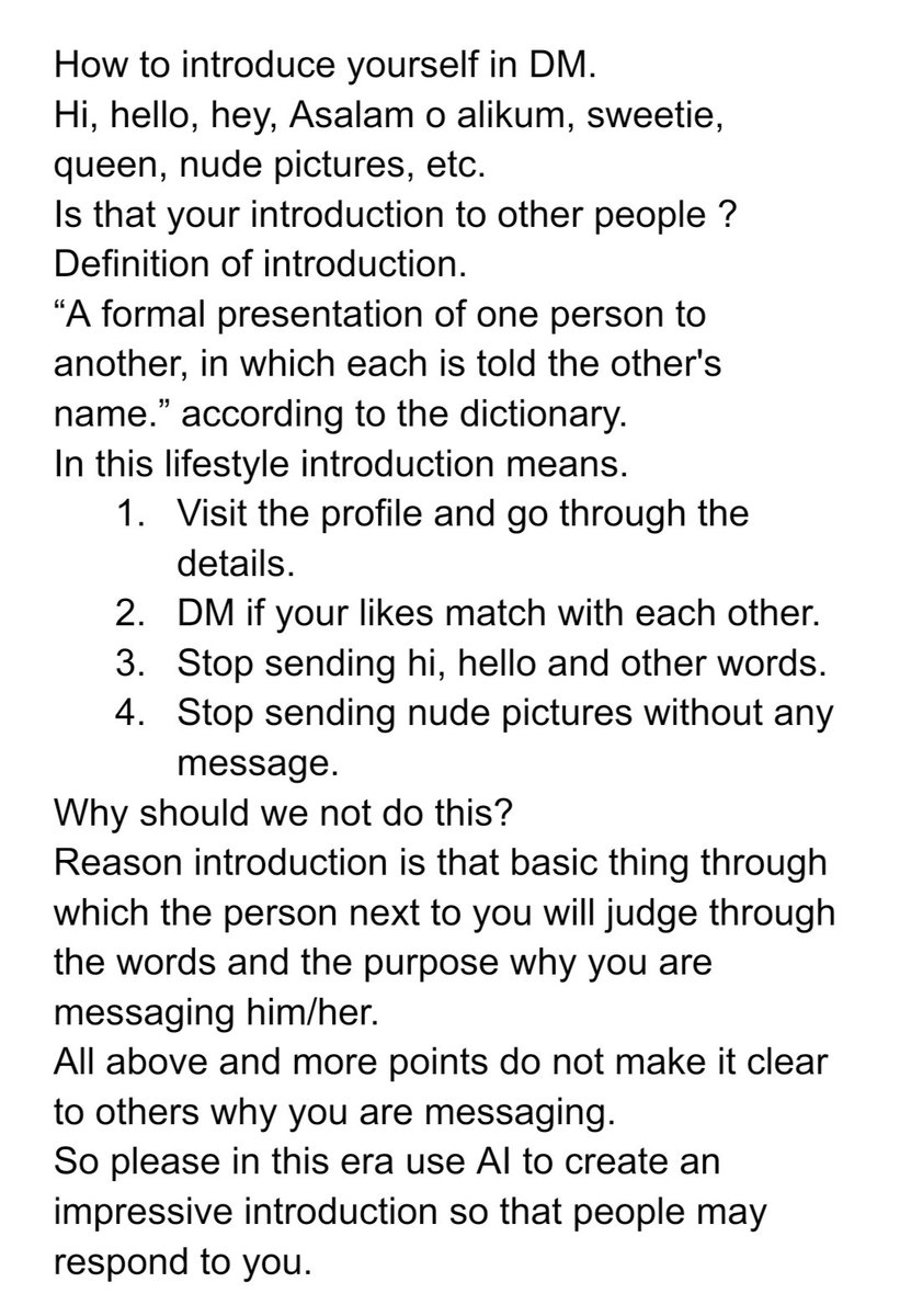 ZaraRaeed's tweet photo. Repost to educate people around us. We all want good people around us for more fun and interaction. https://t.co/ofIbVHoSVi