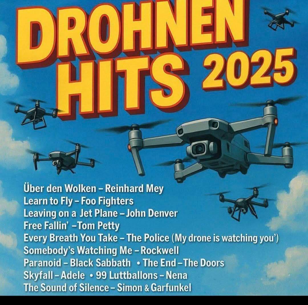 Satire: Drohnen Hits 2025
Trigger. FM - „Das Radio der FREIEN“
8 Musik &amp; Info -Kanäle. 
Jetzt Streamen auf: 
triggerfm.com