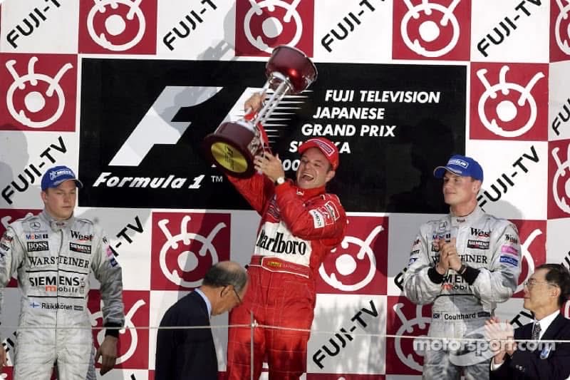 2003 – Schumacher rewrites the history books

#OnThisDay 12 October, at the 2003 Japanese Grand Prix, the remarkable Michael Schumacher wrote his name in the record books by securing his sixth Drivers’ title – and his fourth of five in a row, beating the record set by Juan Manuel