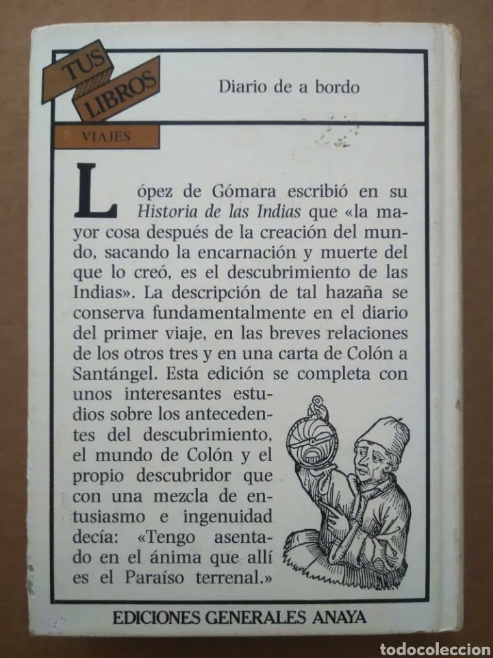 LibrosVintage's tweet image. “Y porque la carabela Pinta era más velera e iba delante del Almirante, halló tierra e hizo las señas que el Almirante había mandado.”

&apos;Diario de a bordo&apos;. Cristóbal Colón
#TusLibros n° 50
Ed Generales #Anaya, 1985

Edición de Vicente Muñoz Puelles todocoleccion.net/libros-segunda…