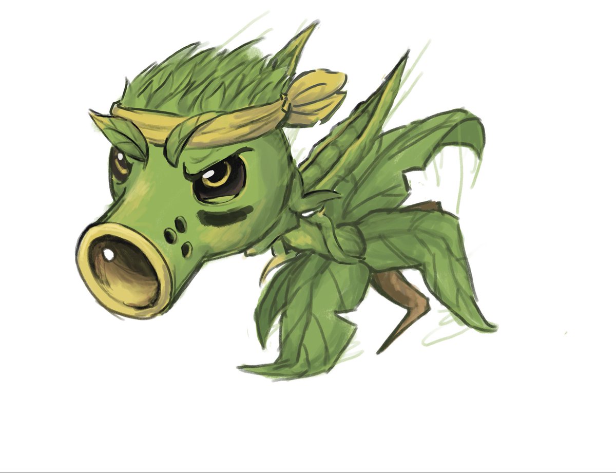 OutWater_fish's tweet image. Commando Pea
#pvzfanart #pvz