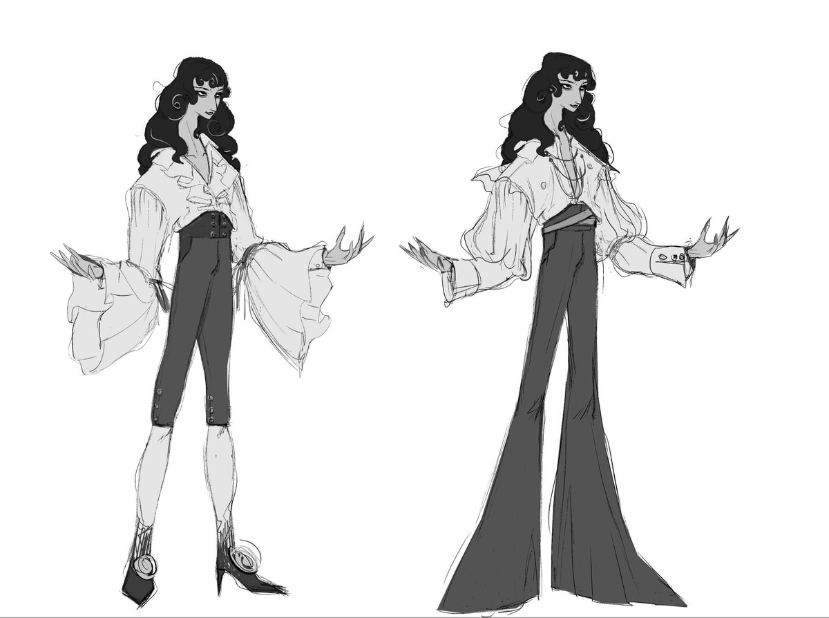 DeusArtz's tweet image. Here are some more early characters designs I did trying to figure out what we wanted.