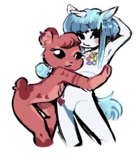 Nokey_xXx's tweet image. 💔 The quality is so bad 💔💔
Ibis paint hates me,,

[old art btw] !!! ❤️🩵
#SmilingCritters #Bobbybearhug #craftycorn